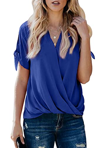 HOTAPEI Womens Tunic Blouses Casual Loose Summer